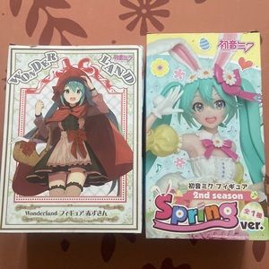 Miku anime figure figurine wonderland and spring miku